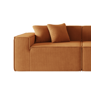 Tribeca 3 Seater Corduroy Sofa with Ottoman