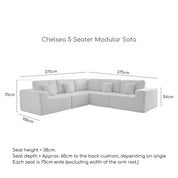 Chelsea 5 Seater Modular Sofa