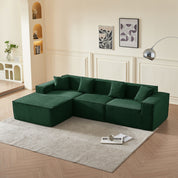Tribeca 3 Seater Corduroy Sofa with Ottoman
