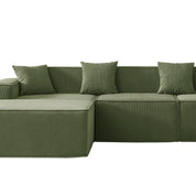 Tribeca 3 Seater Corduroy Sofa with Ottoman