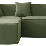 Tribeca 3 Seater Corduroy Sofa with Ottoman
