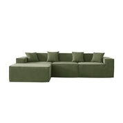 Tribeca 3 Seater Corduroy Sofa with Ottoman