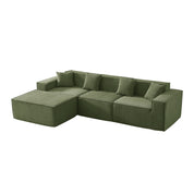 Tribeca 3 Seater Corduroy Sofa with Ottoman